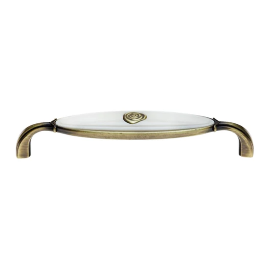 Fogantyú 1898-138 ZN31A78 128 Antikolt Bronz-Beige Fém-Műanyag-01