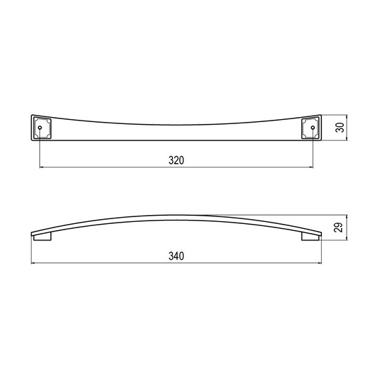 Fogantyú C347A-11 320 Galvanizált nikkel