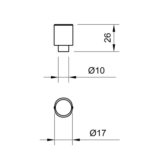 Fogantyú Wpo784.017.00c7 Antik ón 17mm gomb
