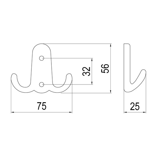 Fogas akasztó 554 ZN5 Arany