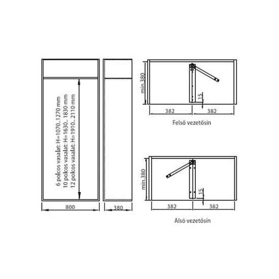 Gardrób cipőtartó forgatható Home Box SZETT - 705x1073mm Gardrób cipőtartó forgatható Home Box SZETT - 705x1073mm