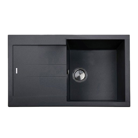 GRAWA PT1-7810N FEKETE gránit mosogató 780x500mm GRAWA PT1-7810N FEKETE gránit mosogató 780x500mm