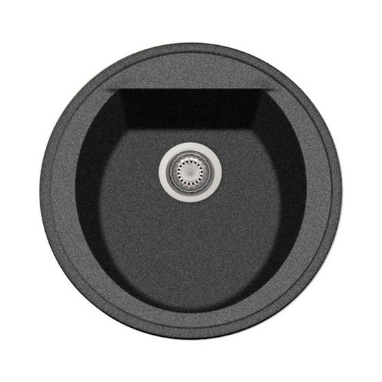 GRAWA PT2-5110N FEKETE gránit mosogató ÁTM: 510mm GRAWA PT2-5110N FEKETE gránit mosogató ÁTM: 510mm