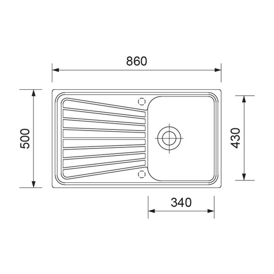 GRAWA PT3-8610N FEKETE gránit mosogató 860x500mm GRAWA PT3-8610N FEKETE gránit mosogató 860x500mm