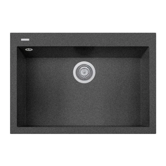 GRAWA PT5-7610N FEKETE gránit mosogató 760x500mm-01