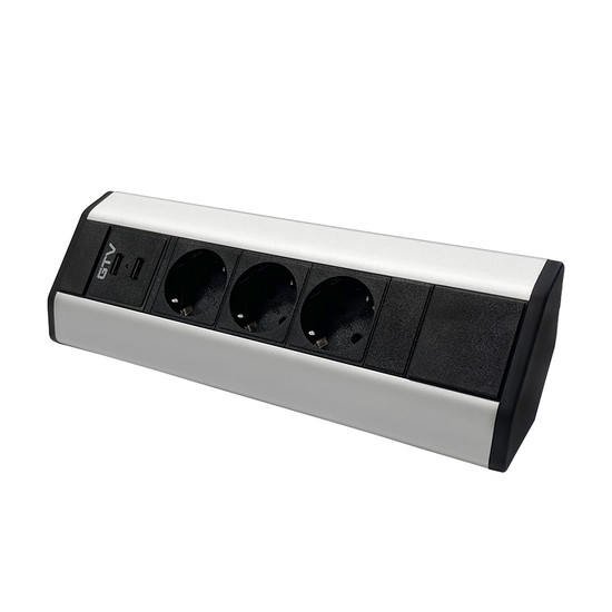 Konnektor sarokba szerelhető 3-as USB