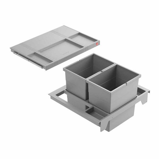 Szelektív Hulladékgyűjtő Hailo Separato-K 600mm 2x20l Szelektív Hulladékgyűjtő Hailo Separato-K 600mm 2x20l