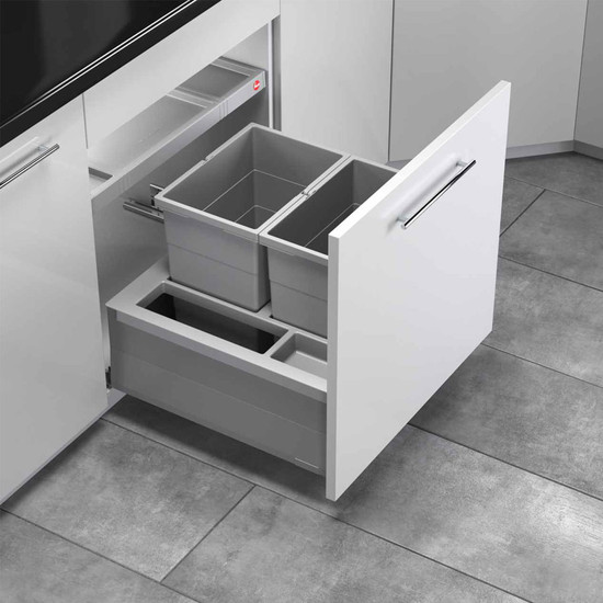 Szelektív Hulladékgyűjtő Hailo Separato-K 600mm 2x20l Szelektív Hulladékgyűjtő Hailo Separato-K 600mm 2x20l