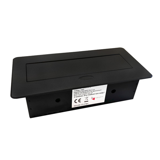 Konnektor felbillenős rejtett elosztó ModulBox Matt fekete 2x220V + 2xUSB Konnektor felbillenős rejtett elosztó ModulBox Matt fekete 2x220V + 2xUSB