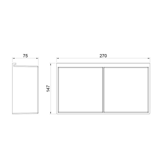 Konyhai fémrács PRATIKA 2 részes tároló 270x75x147mm Fekete Konyhai fémrács PRATIKA 2 részes tároló 270x75x147mm Fekete