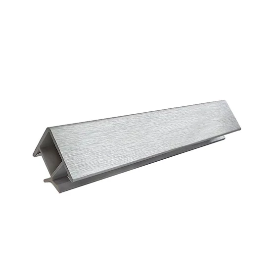Lábazatsarok 90 fokos 150mm Szálcsiszolt aluminium 352L-01