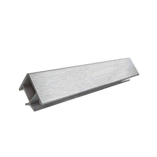 Lábazatsarok 90 fokos 150mm Szálcsiszolt aluminium 352L