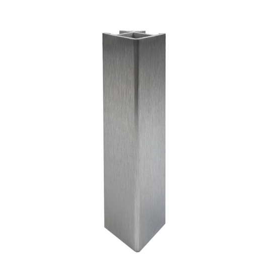 Lábazatsarok 90 fokos 150mm Szálcsiszolt aluminium 352L