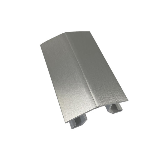 Lábazatsarok 180 fokos 100mm Szálcsiszolt alumínium 352L Lábazatsarok 180 fokos 100mm Szálcsiszolt alumínium 352L