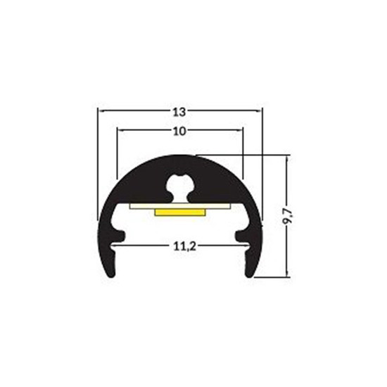 Led profil PEN Alumínium 2m + Takaró