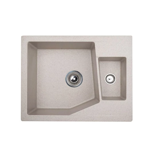 Linea M 1.5 D XGranit Bézs mosogató 620x500/ 190/130mm 192042-01