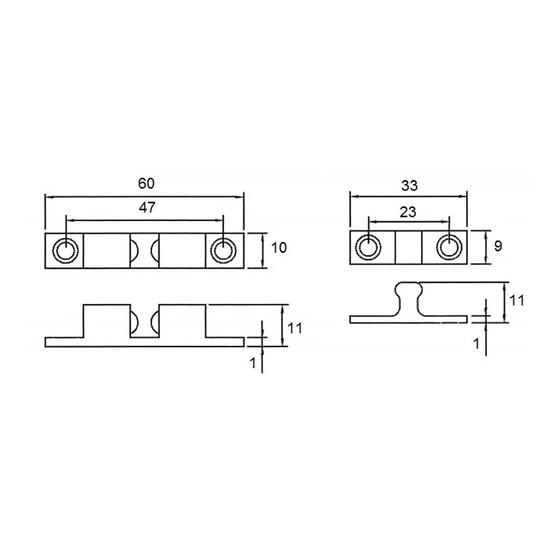 Mechanikus csappantyú MZ-0265/60mm Réz