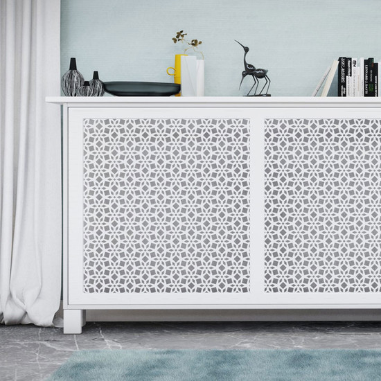 Perforált lemez Laccato-Hdf LILY perforációval Krono 101 Fehér 1400x510x3mm