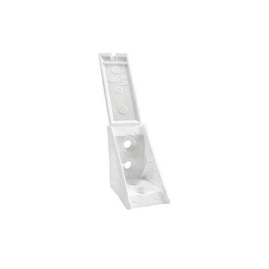 Polcrögzítő műangyag 30x30mm Fehér-01