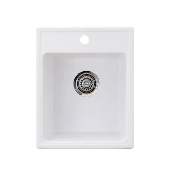 Quadro 40 XGranit Fehér mosogató 400x500/210mm 152984-01