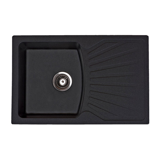 Quadro Plus XGranit Fekete mosogató 770x500/190mm 137410