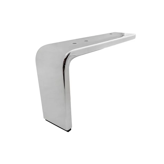 Szekrényláb 130x235x11mm Króm-01
