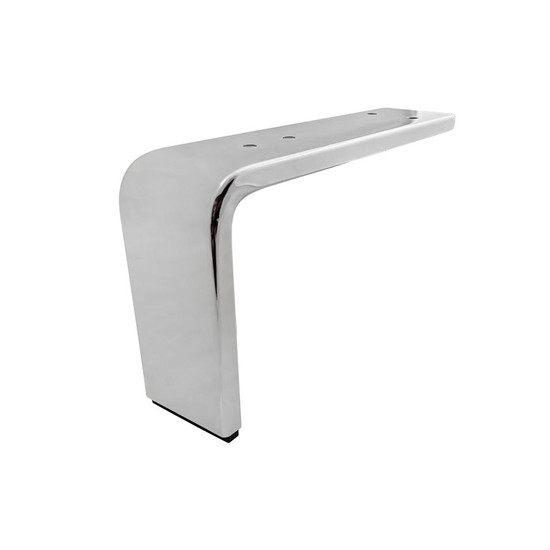 Szekrényláb 130x235x11mm Króm
