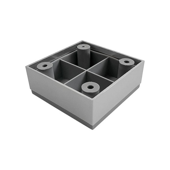 Szekrényláb 65x65x25mm Alumínium