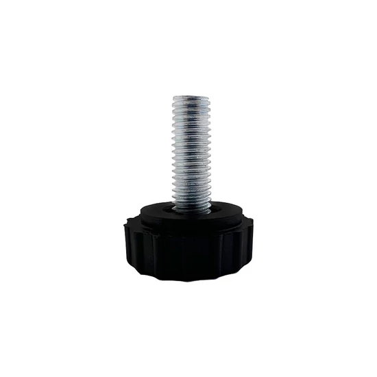 Szintezőcsavar talp:25x10mm,  szár: M8x22mm