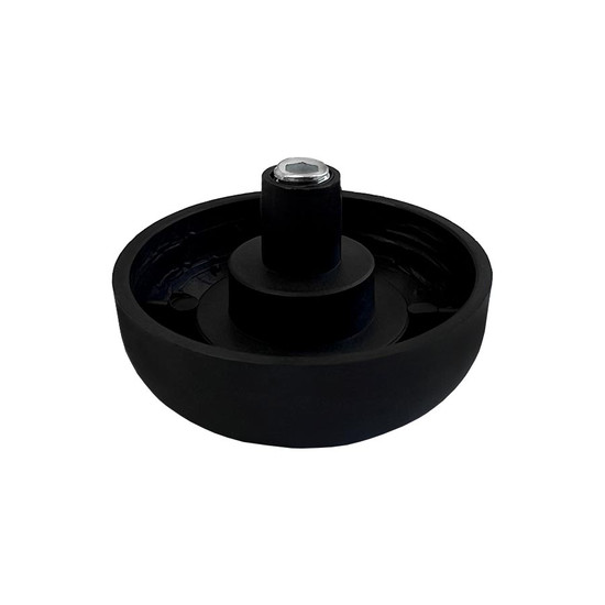 Szintezőláb 17mm Fekete kerek