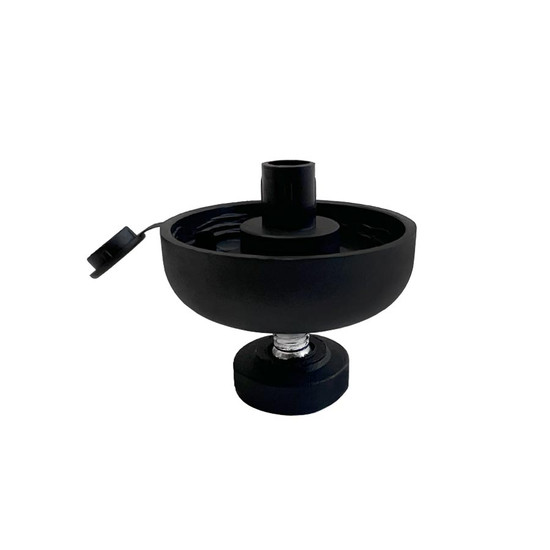 Szintezőláb 17mm Fekete kerek