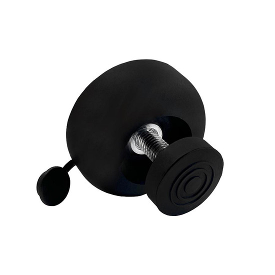 Szintezőláb 17mm Fekete kerek