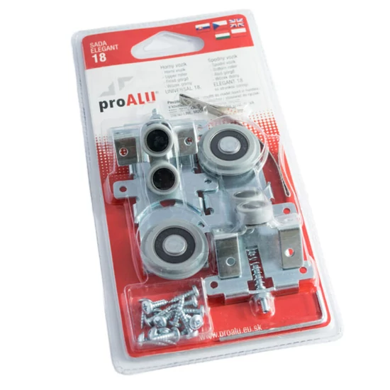 Ușă glisantă Pro-Alu inferior-rolă superioară set