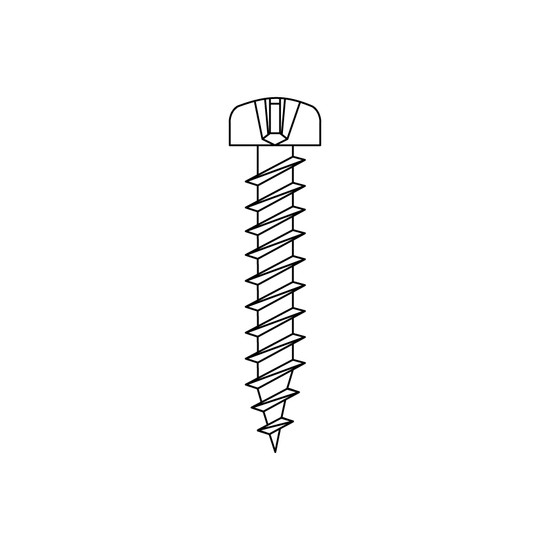 Tolóajtó Sín Csavar D fejű 2,5x14mm
