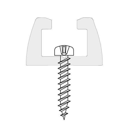 Tolóajtó Sín Csavar D fejű 2,5x14mm