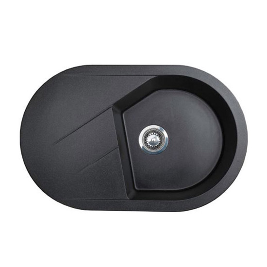 Vesta Plus XGranit Fekete mosogató 780x500/195mm 190595 Vesta Plus XGranit Fekete mosogató 780x500/195mm 190595