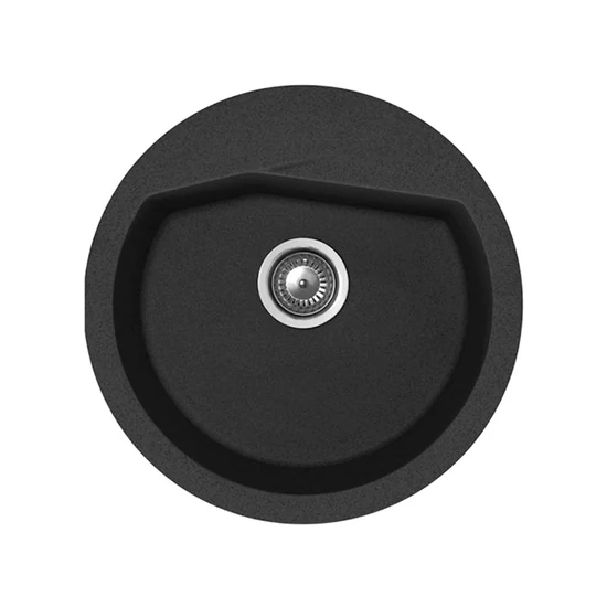 Vesta  XGranit Fekete mosogató 520x600/190mm 188611-01