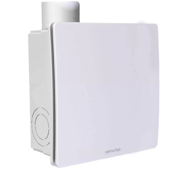 Aerauliqa QXD-80 Silent ventilátor, magas nyomásértékkel, beépített pillangószeleppel, zajcsökkentett kivitelben, WC csésze elszívásához