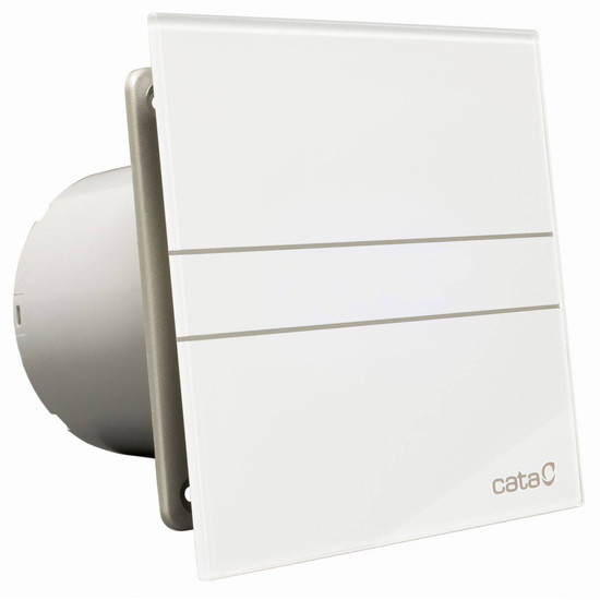 Cata E-100G ventilátor üveg előlappal, fehér
