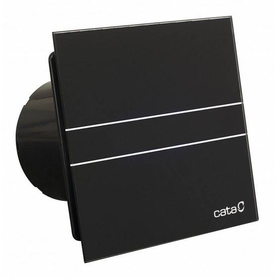 Cata E-100M BK ventilátor metakrilát előlappal, fekete