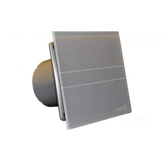 Cata E-100GST ventilátor üveg előlappal, utószellőztető funkcióval, szürke