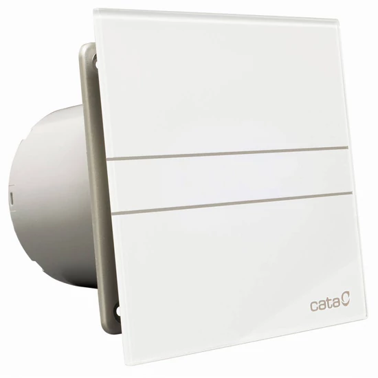 Cata E-120GT ventilátor üveg előlappal, utószellőztető funkcióval, fehér