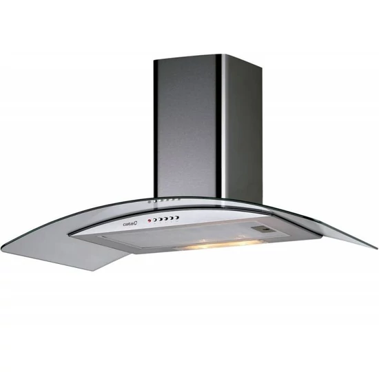 CATA - Páraelszívó C-GLASS 900 LED inox