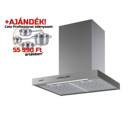 Cata - Páraelszívó Sygma 6010 X + Cata PROFESSIONAL edényszett Cata - Páraelszívó Sygma 6010 X + Cata PROFESSIONAL edényszett