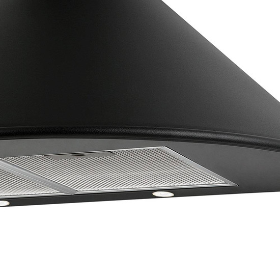 Cata - Páraelszívó Q-7790 BK/L fekete LED Cata - Páraelszívó Q-7790 BK/L fekete LED