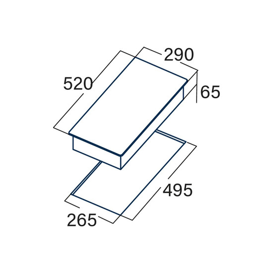 CATA - Beépíthető domino indukciós főzőlap ISB-3102 BK/A