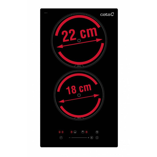 CATA - Beépíthető domino indukciós főzőlap ISB-3102 BK/A