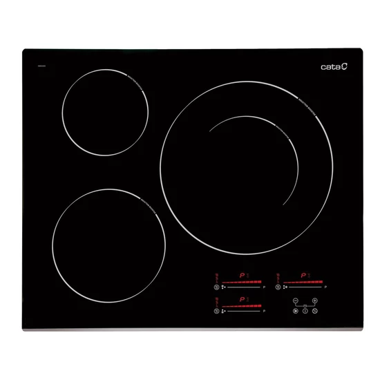 CATA - Beépíthető indukciós főzőlap INSB-6032 BK fekete Hob to Hood