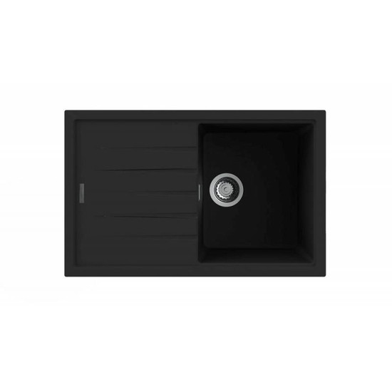 NODOR - Mosogatótálca NorGranite 78.50 1B 1D BK fekete NODOR - Mosogatótálca NorGranite 78.50 1B 1D BK fekete