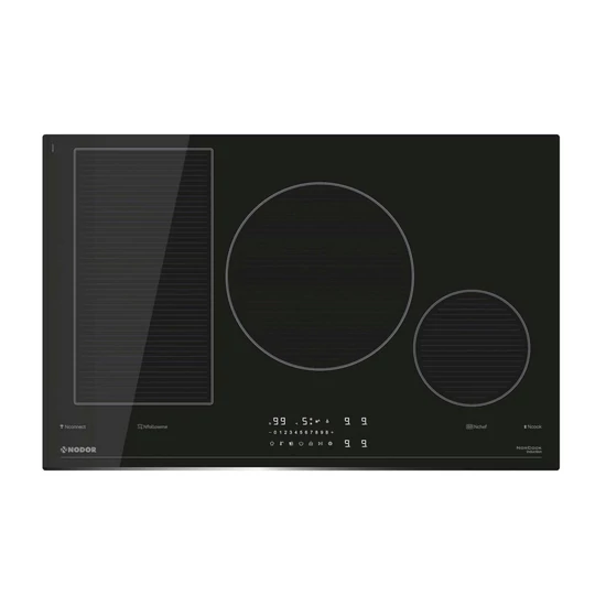 NODOR - Beépíthető indukciós főzőlap NorCoock IH-N8106 BK Hob to Hood Fekete